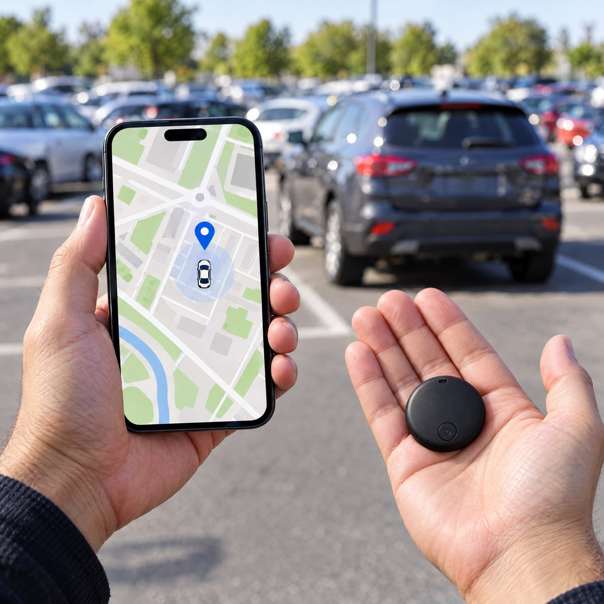 La position du véhicule sur votre téléphone