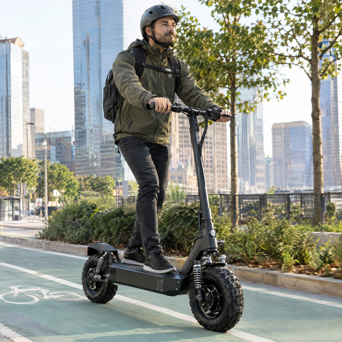 Trottinette Électrique Puissante à Double Suspension – Pliable